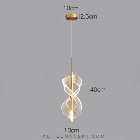 Löffel Double S - Gold Pendant Light