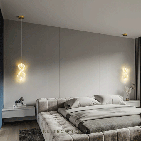 Löffel Double S - Gold Pendant Light