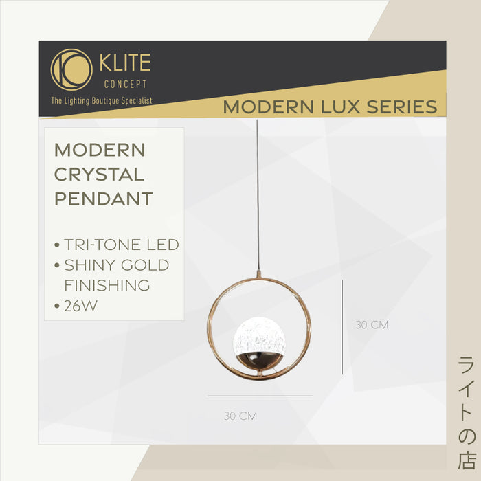 Balmore - Crystal Round Pendant Light
