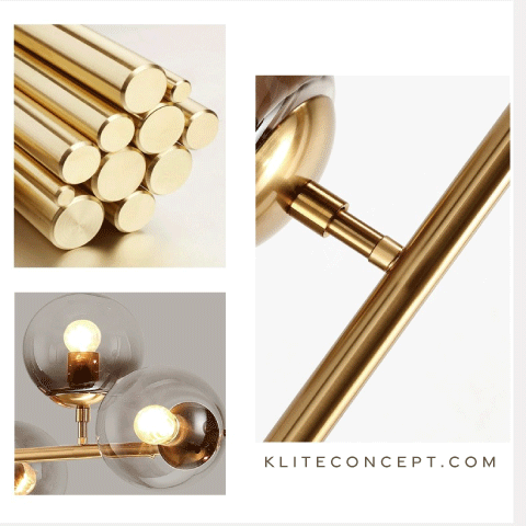 COLL- Glass Ball Collinear Pendant Light