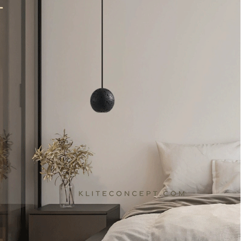 TEXTURED - STONE PENDANT LAMP