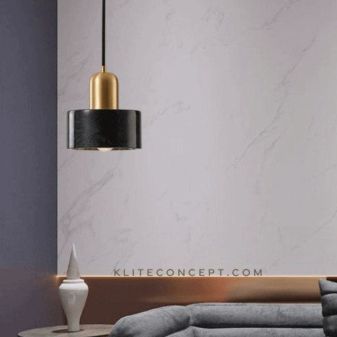 Marble LED Pendant Light (Black)
