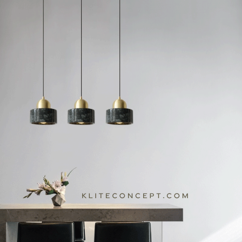 Marble LED Pendant Light (Black)