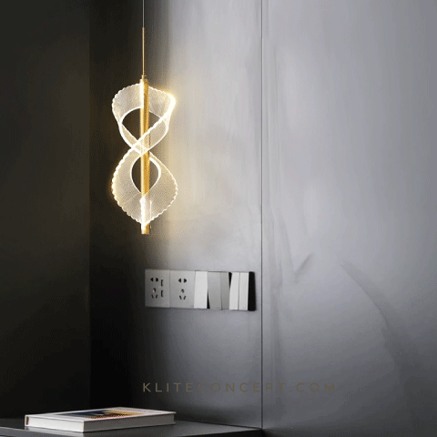 Löffel Double S - Gold Pendant Light