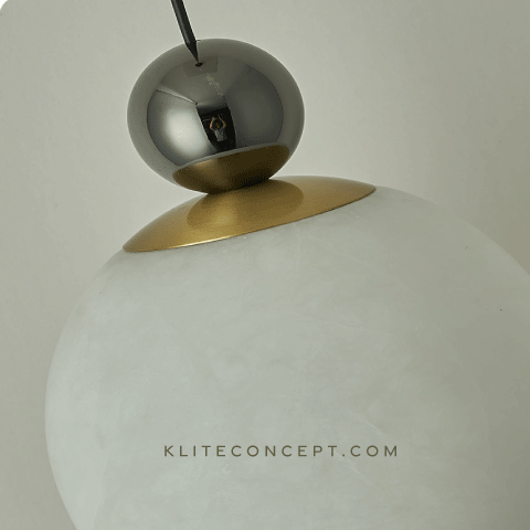 Jade- Stone Marble Pendant Lamp