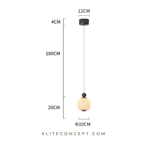 Jade- Stone Marble Pendant Lamp