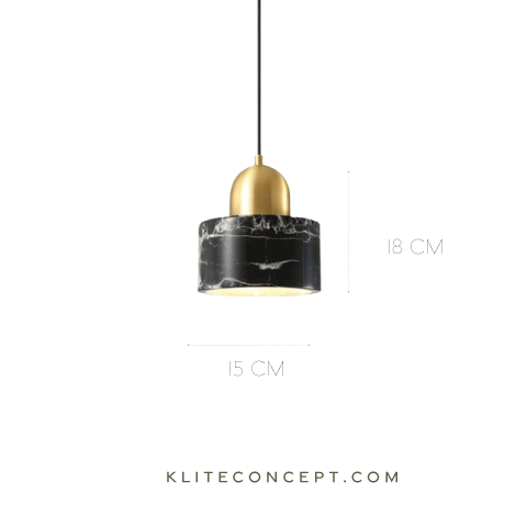 Marble LED Pendant Light (Black)