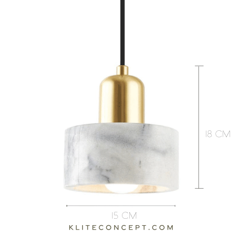 Marble LED Pendant Light ( White )