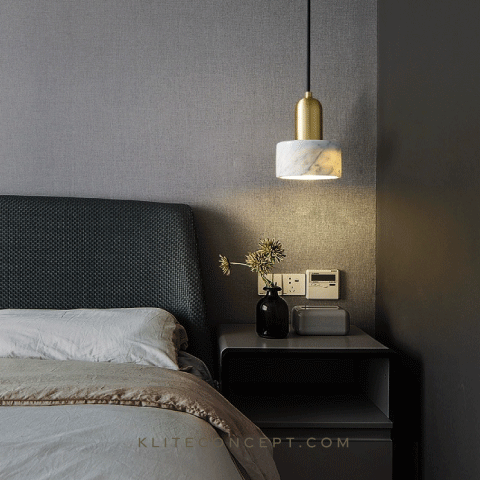 Marble LED Pendant Light ( White )