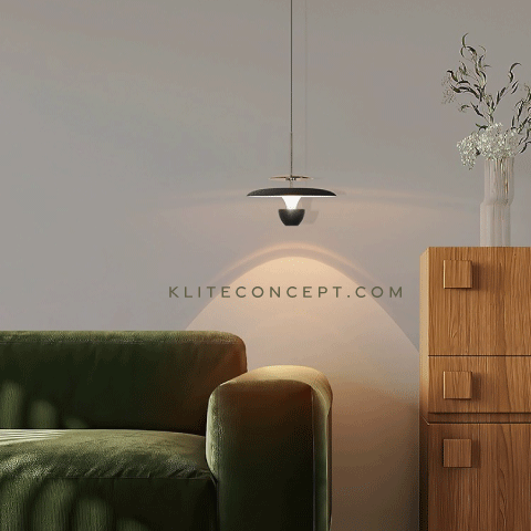 STER - Matt Black LED Pendant Lamp