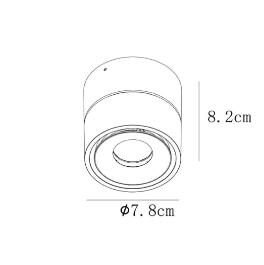 Halo Exposed LED Ceiling Spotlight