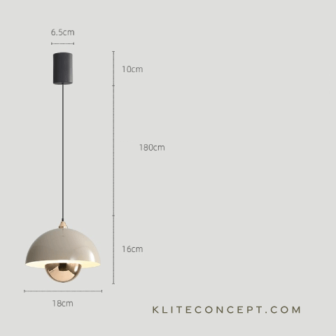The Globe I - Cream Pendant Lamp