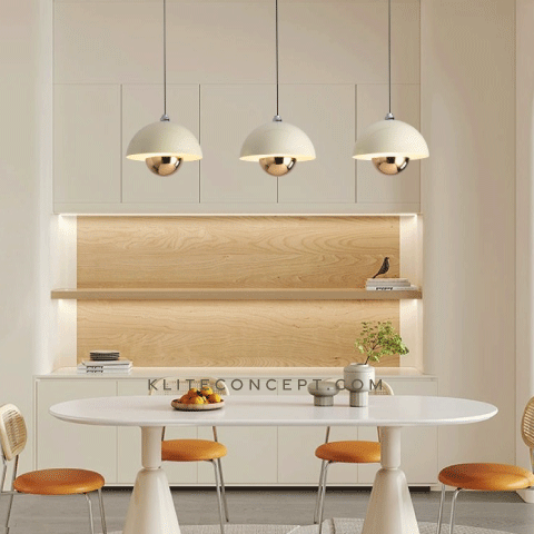 The Globe I - Cream Pendant Lamp