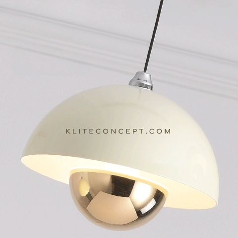 The Globe I - Cream Pendant Lamp