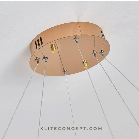 EVERLAST - RoseGold Swirl Pendant Lamp