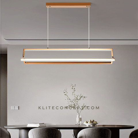 Tràpez - Rose Gold LED Pendant LAMP