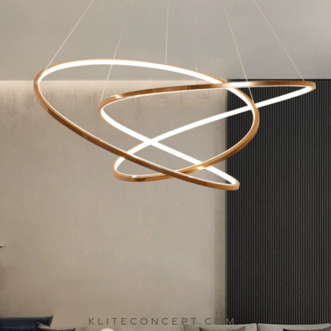 EVERLAST - RoseGold Swirl Pendant Lamp