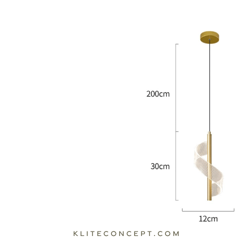 Löffel S - Gold Pendant Light