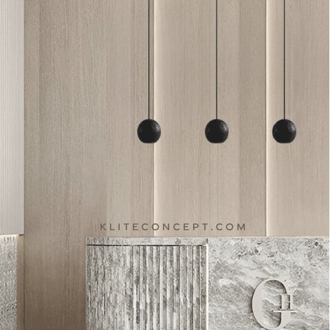 TEXTURED - STONE PENDANT LAMP