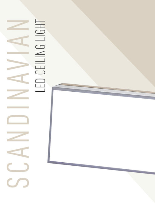 Rectangular Scandinavian Ceiling Light