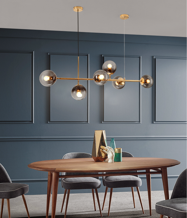 COLL- Glass Ball Collinear Pendant Light