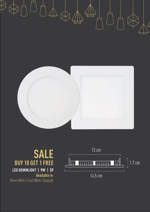 9W Super Slim LED Downlight