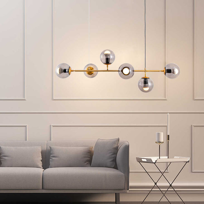 COLL- Glass Ball Collinear Pendant Light