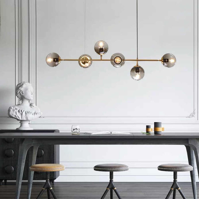 COLL- Glass Ball Collinear Pendant Light