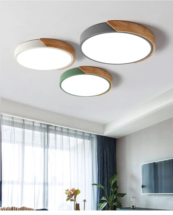 Macaroon - Scandinavian White Ceiling Lamp