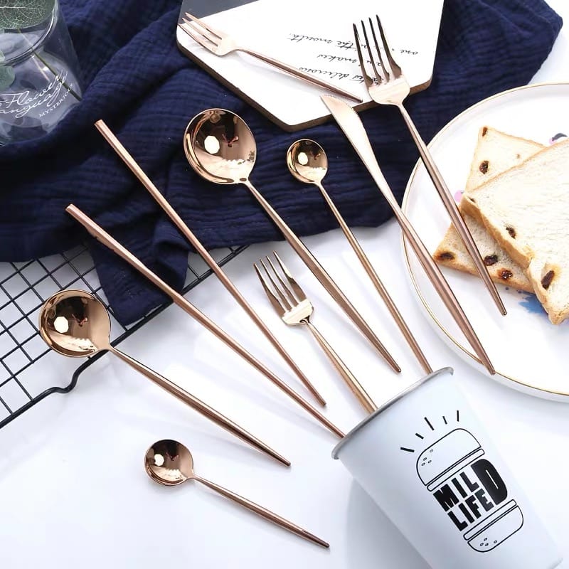 Gold Cutlery Set