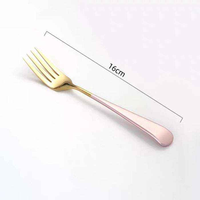 Pastel Stainless Steel Gold Fork