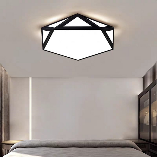Pentagon Criss Cross Ceiling Light