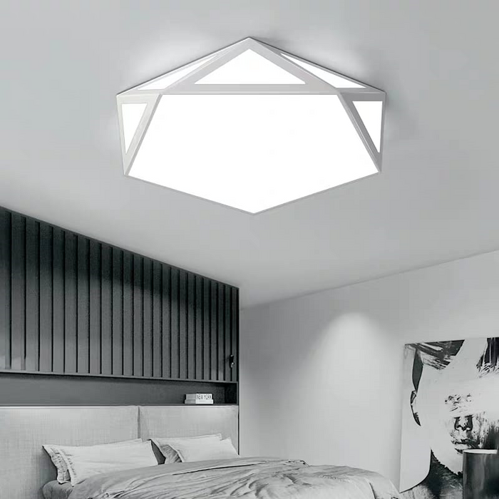 Pentagon Criss Cross Ceiling Light