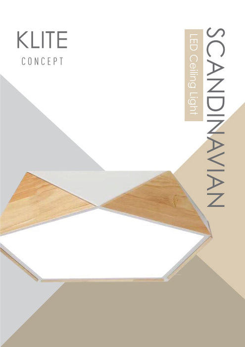 Scandinavian Pentagon LED Ceiling Light