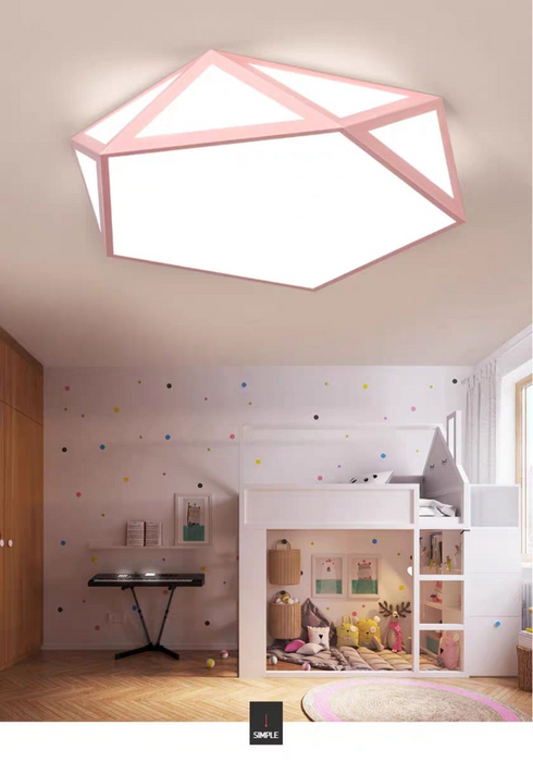 Pentagon Criss Cross Ceiling Light