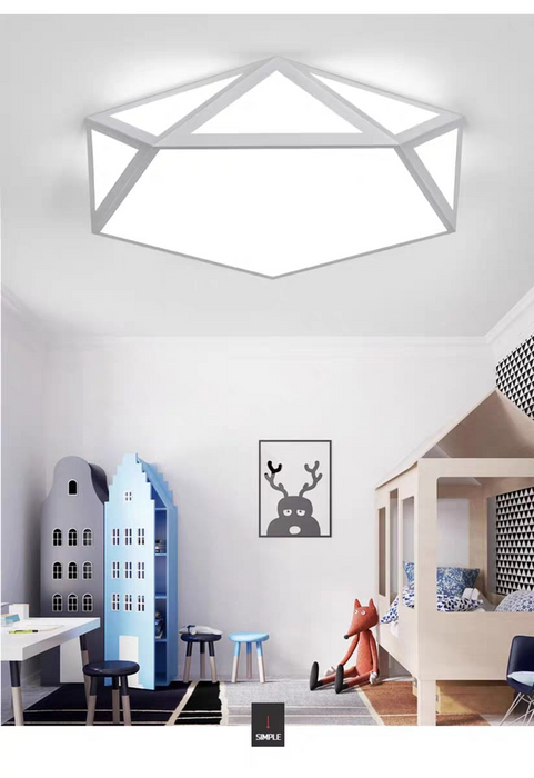 Pentagon Criss Cross Ceiling Light