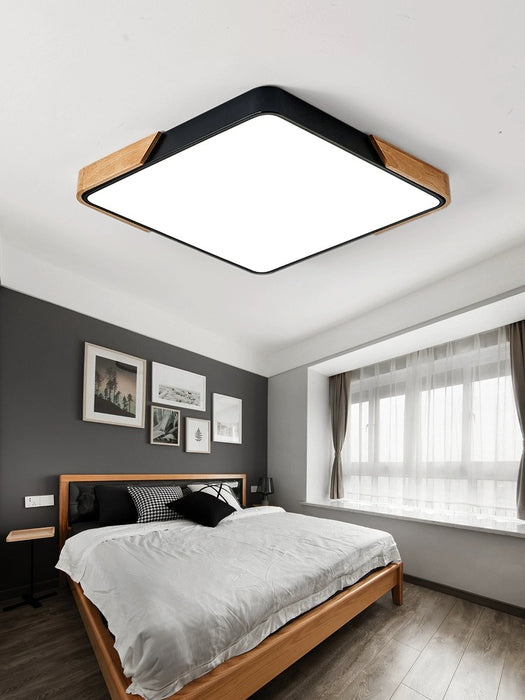 Macaroon -Black Scandinavian Square Ceiling Lamp