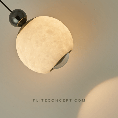 Jade- Stone Marble Pendant Lamp