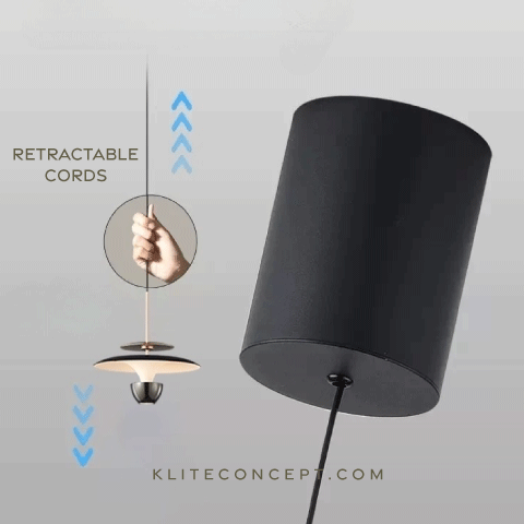 STER - Matt Black LED Pendant Lamp