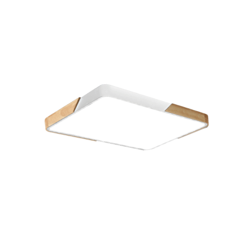 Macaroon Rectangle Ceiling Light in White