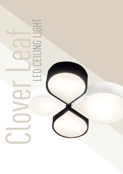 Clover Black & White Ceiling Light