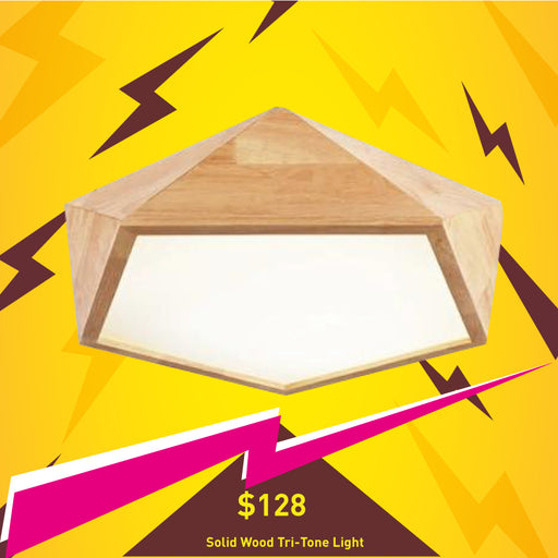 Solid Wood Ceiling Light