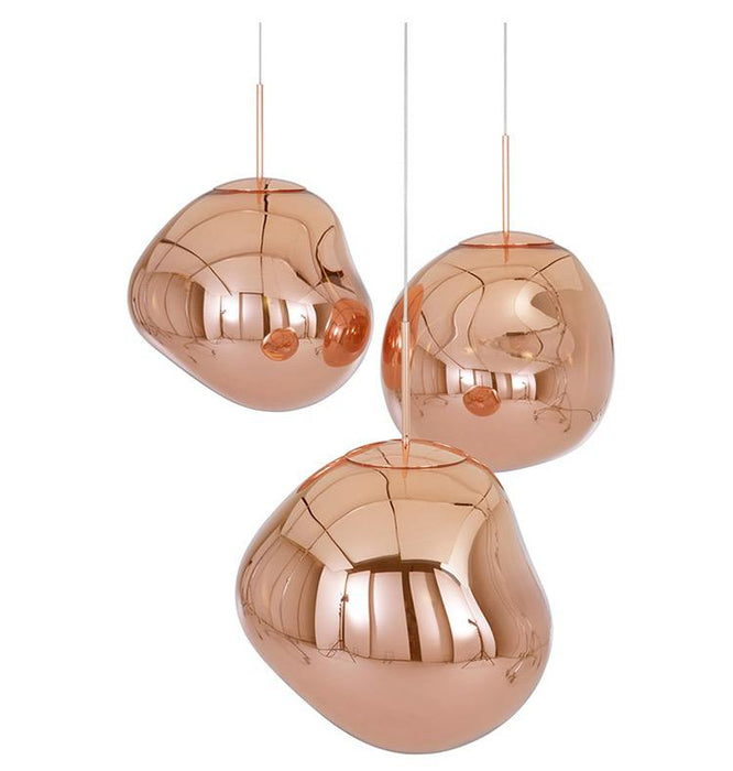 Lava - Rosegold Glass Ball Pendant Lamp